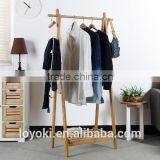 Wood Coat Rack Customizable Antique Wooden Valet Dress Hanging Stand Coat Rack thumbnail-3