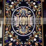 Antique Marble Inlay Table Top Indian Inlay Table Top Marble thumbnail-1