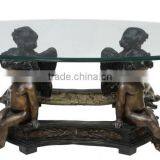 High Quality Metal Cherub Table Base Life Size Angel Bronze Statue thumbnail-2