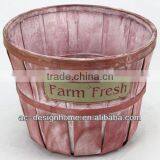 WINE WASH ROUND FARM FRESH BAMBOO CHIP BASKET thumbnail-1