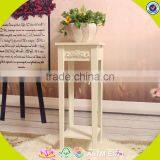 2017 New Design Wooden Outdoor Plant Stands White Solid Wooden Outdoor Plant Stands Best Outdoor Plant Stands W08H056 thumbnail-1