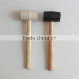 16oz Rubber Mallet Wooden Handle Rubber Hammer