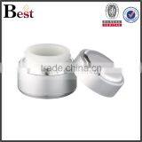 15 30 50g Cosmetic Face Cream Aluminum Jars With White Glass Inner Jar thumbnail-2