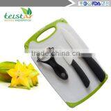 Manufacturers Selling 3 Sets Ceramic Knife With Plastic Cutting Board Combination Suit thumbnail-5