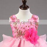 2015 Free Shipping Sequins Flower Girls Dresses for Party Wedding Baby Girl Baptism Dress Tulle Layered 1 Year Birthday Dress thumbnail-3