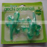 2015 Green Plastic Gecko on Board Car Freshener