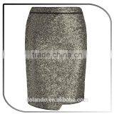 2016 Fashionable Pictures Sequin Fabric Women Mini Pencial Skirts thumbnail-3
