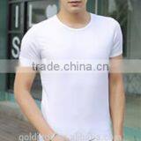 Customized Manufactorying Plain Short-sleeve T Shirt for Man thumbnail-3