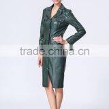New Fashion Clothing Manufacturers Premium Women Leather Jacket thumbnail-3
