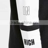 Print Letters Sleeves 3/4 Zipper Front Black Long Hoodie Thin Hoodie Women's thumbnail-5