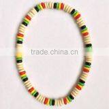 Hiphop Wooden Reggae Rasta Bracelets Necklace Jewelry Coco Wood Bead Bracelet Necklace Jewelry thumbnail-4
