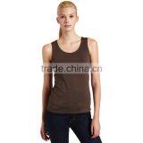 Women Fashion Style Hot Sale Cheap Price Blank Cotton Wholesale Stringer Lady Top thumbnail-2