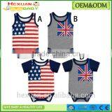 OEM Baby Boy's Clothes 100% Cotton Short Sleeve Rompers thumbnail-1