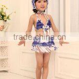 2015 Baby Girls Swim Suit Purpel Swim Suit Girls Swimming Suit Purple & White Swimsuit thumbnail-1