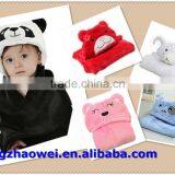 Lovely Custom Animal Shape Fleece or Cotton Baby Hooded Bath Towel