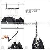 Black Closet Space Saving Magic Clothing Hanger Oragnizer thumbnail-3