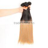 Hot New Products For 2015 Peruvian Virgin Hair, Quality 8"-30" Ombre Hair T1B/27 Straight Peruvian Human Hair Weaves thumbnail-1