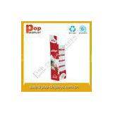 Red Custom Cardboard Display Units , Super Market Display