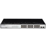 24-Port 10/100/1000M 802.3at PoE Switch With 2 Giga SFP Port