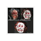 S13 Scare Ghost Ghoul Demon Monster Latex Mask With Hair Halloween Costume thumbnail-1