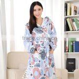 Reactive Printed Hooded Bathrobe Terry 100% Cotton thumbnail-3