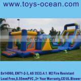 Boot Camp Inflatable Super Obstacle Course Slide