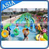 400m 3 Lanes Slide The Street / Inflatable Giant Water Slide City Wet Games