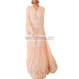 TWOTWINSTYLE Casual Print Summer Dress Women O Neck Lantern Long Sleeve High Waist Ruched Dresses thumbnail-1