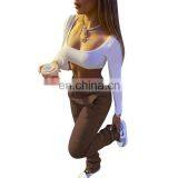 Women 2020 Autumn Winter Pleated Micro Horn Thickened Stacked Casual Pants thumbnail-7