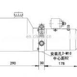 Oil Port M14X1.5" dc 12volt Hydraulic Power Unit for Mini Lift Table With Gear Pump thumbnail-2
