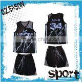 Wholesale Factory Price China Custom Basketball Team Uniforms thumbnail-4