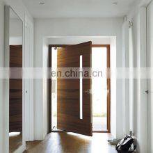 Modern Safety Wood Door Design With Glass Solid Wood Pivot Entrance Front Doors thumbnail-4