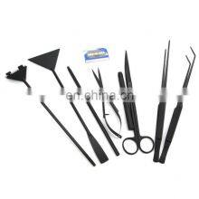 Tank Cleaner Aquascape Tools Aquatic Plant Scissors Tongs Algae Scraper Set thumbnail-2