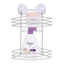 Двухуровневый стеллаж для ванной комнаты, настенный угловой стеллаж - органайзер для хранения вещей thumbnail-3