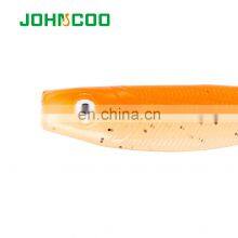 JOHNCOO 65mm 2.1g Fishing Lure Soft Bait T Tail Soft Worm Swimbait Soft Plastic Lure thumbnail-2