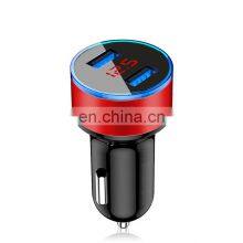 Hot Sale High Quality 5V 18W Dual USB Port Quick Fast Charging Usb Car Charger With Led Display thumbnail-2