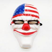 Пользовательские маски страшных клоунов из латекса/ПВХ для украшения Хэллоуин-маскарадного вечера и потребностей в косплее