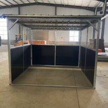 Hot Galvanized Portable Horse Stable 3x3m 3.5mx3.5m 4x4m 12x12ft Steel Structure Box Stable Rooms for Farms New & Used Condition thumbnail-4