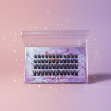 Glue-free Synthetic Home Self-adhesive Eyelashes Handmade DIY Press Adhesive Cluster Lashes Glossy Fine Band Eyelash thumbnail-1