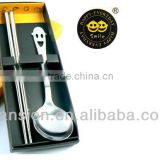 Smile design cutlery stainless steel cutlery sets with gift box