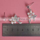 Wedding Pearl Rhinestone Jewelry Set Bridal Necklace and Earring Set thumbnail-5