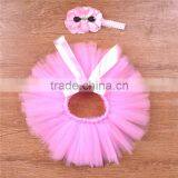 SEWN Baby Toddler Tutu, Cake Smash Tutu, Super FULL Princess Tutu- Pink Tutu Set thumbnail-2