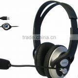 Excellent Sound Quality USB Computer Earphone USB-890 thumbnail-1