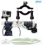 2016 New Wholesale Gopros Accessories Motorbike Roll Bar Mount for Gopros Camera Heros 2/3/3+/4 4 Session GP65