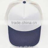High Quality 100% Cotton Curve Sandwich Promotional Custom Blank White Cap 5-panel Cap Quality Choice thumbnail-3