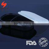 1000ml Plastic Disposable Compartment Lunch Box (in Two Compartment)