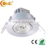 1w 3w High Glossy Silver Lamps of Ceiling Bridgelux Adjustable Fancy Ceiling Lights With Import Lamps From China