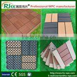 WPC Interlocking Decking Tiles for Pool Deck Tiles/DIY Style Wood Plastic Composite Deck Flooring