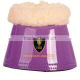 Color Neoprene With Sheepskin Horse Bell Boots/ Neoprene Horse Over Reach Boots / Neoprene Colors Bell Boots/over Reach Boots thumbnail-3