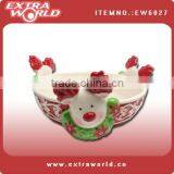 Handpainting Ceramic Reindeer Candy Bowl